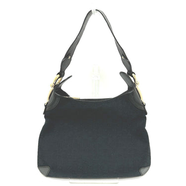 GUCCI Handbag 145826 GG canvas / leather black GG Horsebit Women Used Authentic